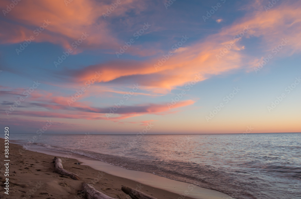 Obraz premium Pink Huron Sunset
