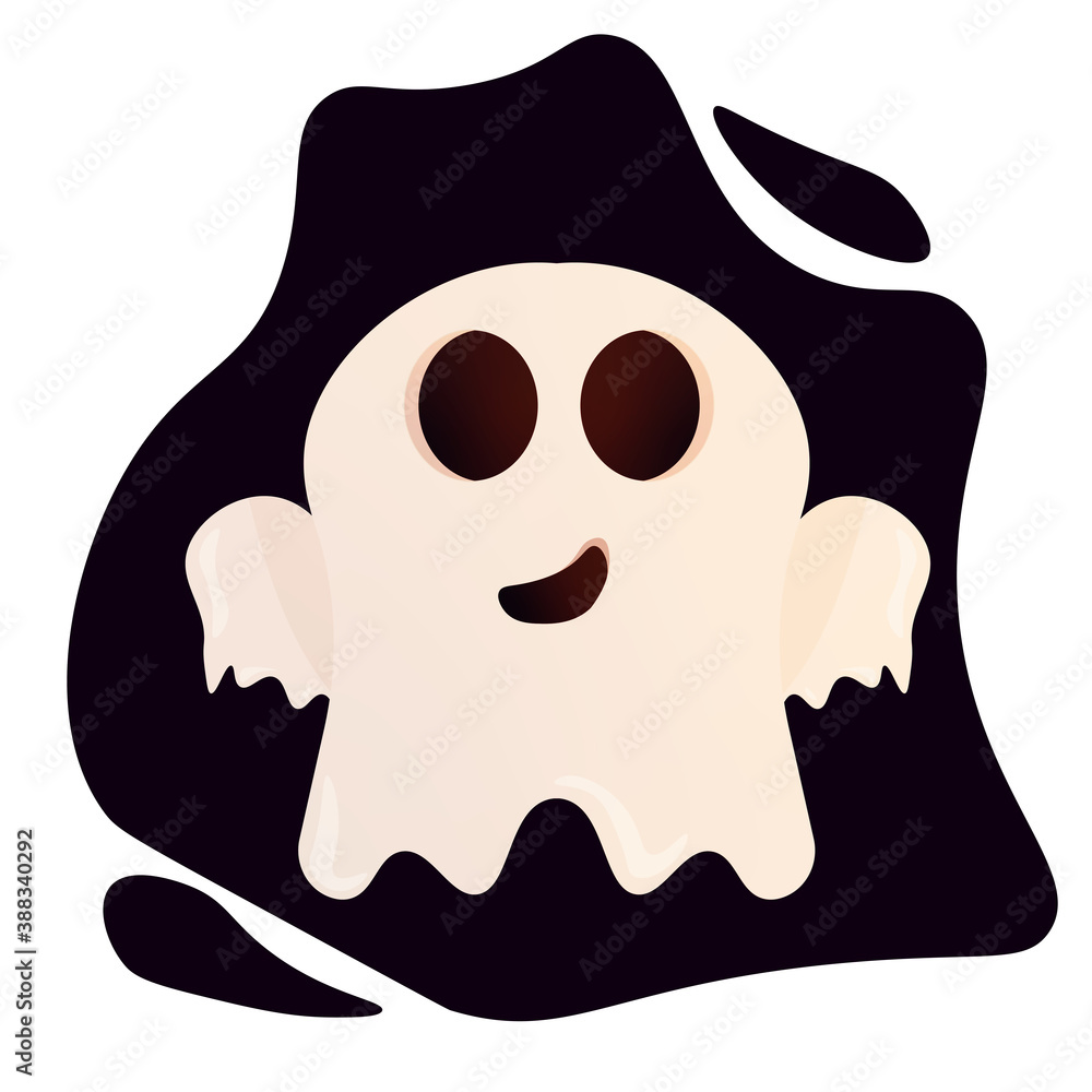 Fototapeta premium Halloween ghost cartoon