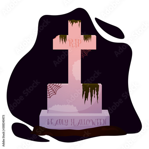 Isolated tombstone icon