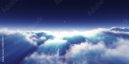 dream fly above clouds ray light © aleksandar nakovski