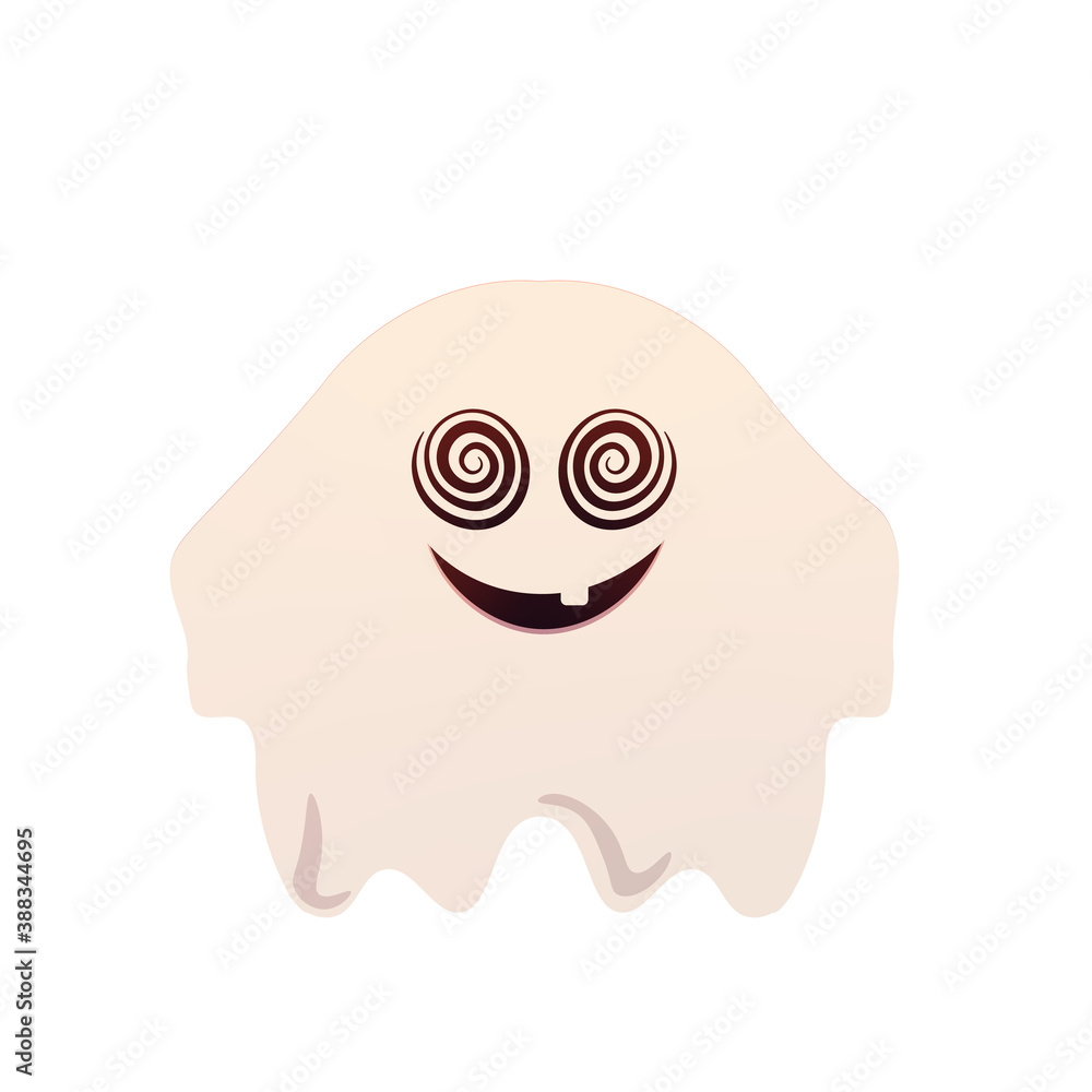 Obraz premium Halloween ghost cartoon