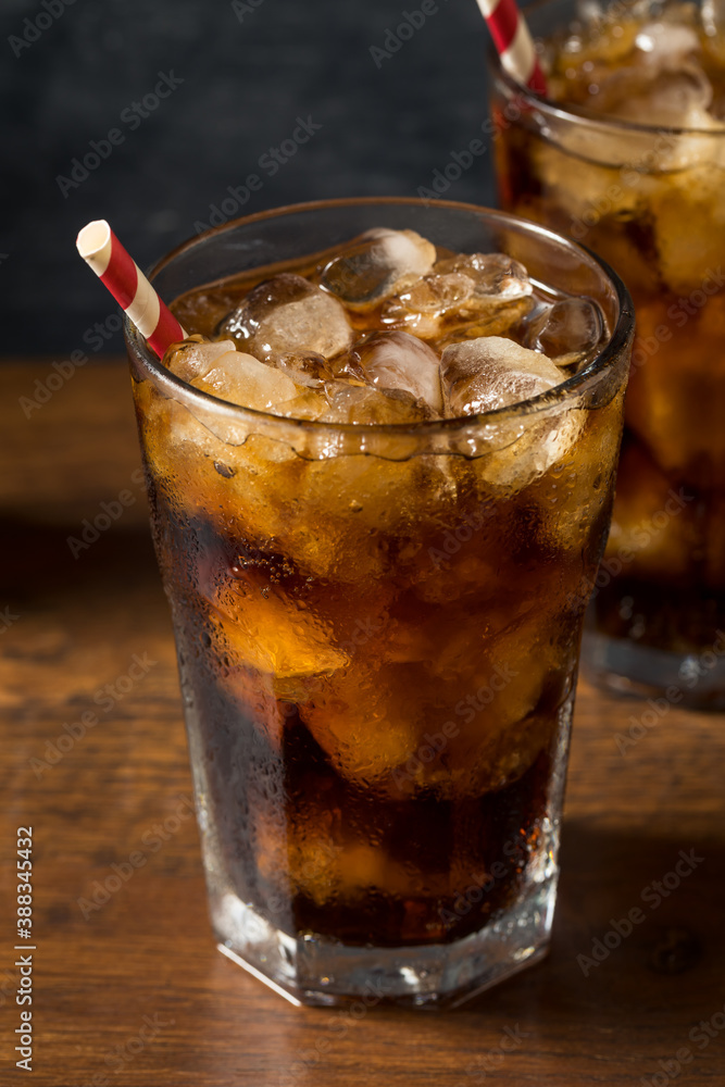 Refreshing Cold Dark Cola Soft Drink