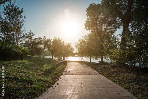 Beautiful city park in Jiaxing photo