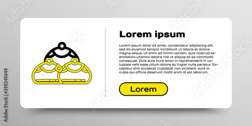 Line Jewish sweet bakery icon isolated on white background. Hanukkah sufganiyot. Jewish easter cake. Colorful outline concept. Vector.