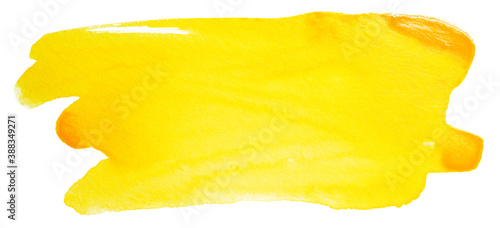 Abstract colorful stain watercolor banner yellow texture background