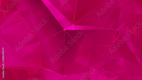 Futuristic, High Tech, hot pink background, with network lines conveying a connectivity concept. 3D render photo