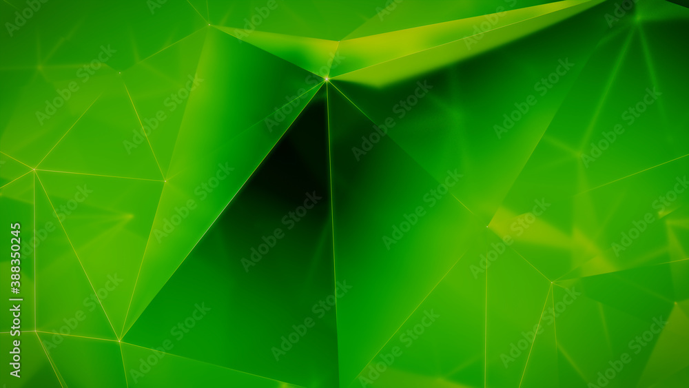 Futuristic, High Tech, green and yellow background, with network lines conveying a connectivity concept. 3D render Futuristic, High Tech, green and yellow background, with network lines conveying a connectivity concept. 3D render