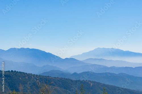 Blue mountain landscape backdrop