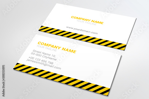 Business card for professional workers, construction and renovation