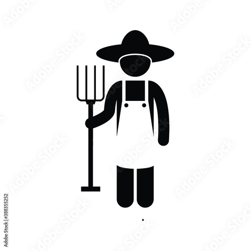 Agriculture, farmer icon