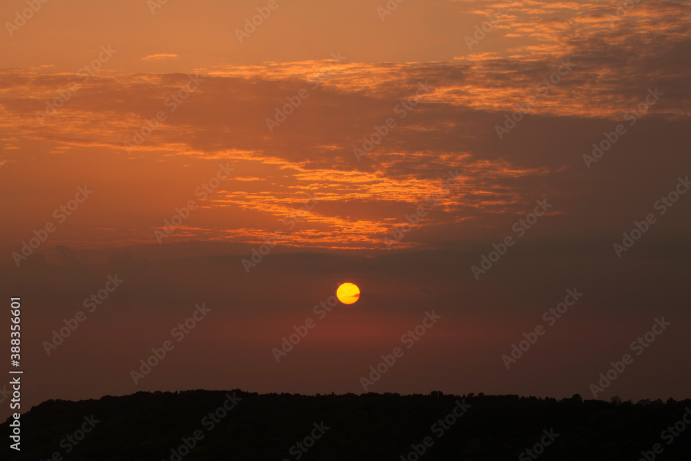 稲佐山から見える夕焼け