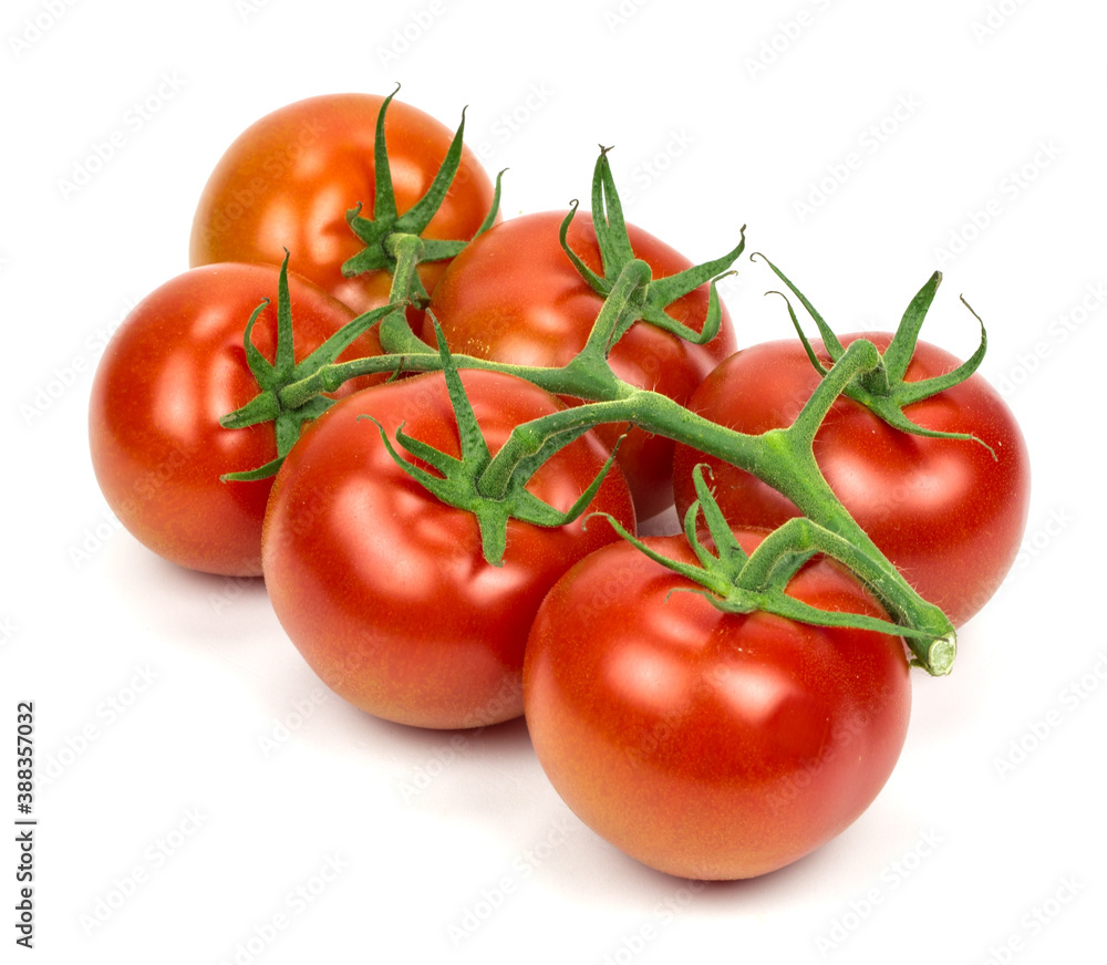Tomato isolate. Tomato on white background