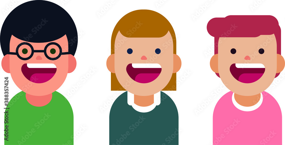 Avatars icons. Flat people faces vector set. Userpic and profiles. Social media. Avatars icons. Flat people faces vector set. Userpic and profiles. Social media.