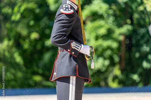 Photography Wachablösung: Wechsel der königlichen Garde / Palastwache im Königspalast in Osl
