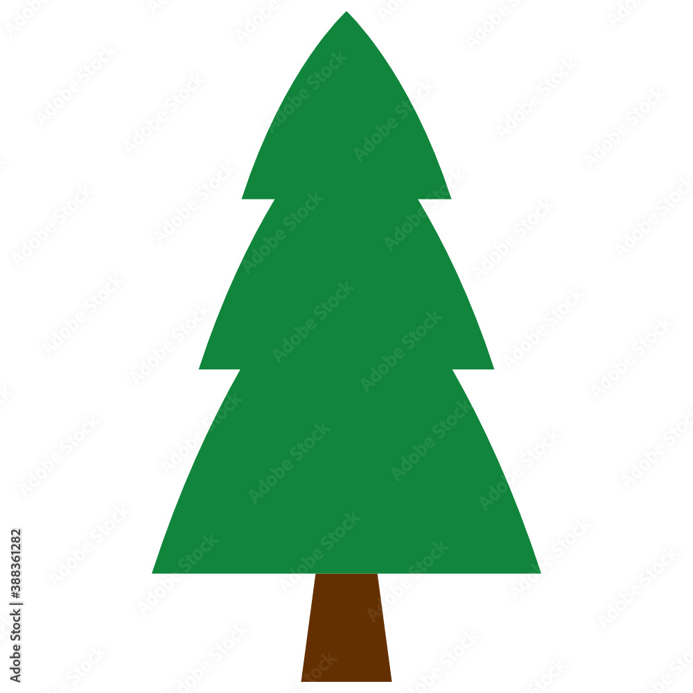 Christmas tree vector icon. New year tree symbol Christmas tree vector icon. New year tree symbol