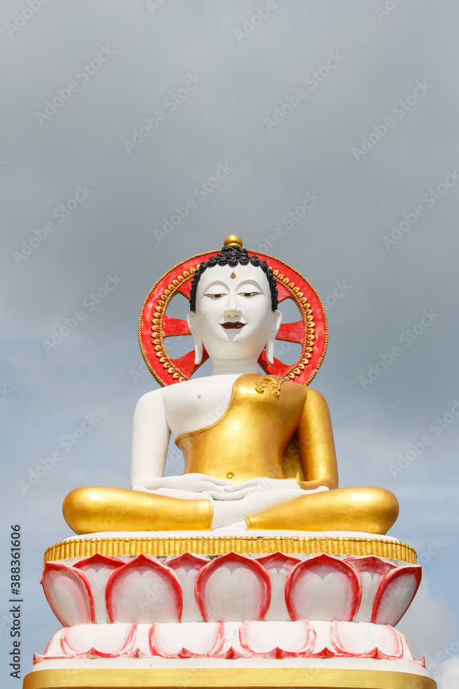 Big buddha in Wat Phra That Doi Kham (Temple of the Golden Mountain)