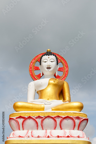 Big buddha in Wat Phra That Doi Kham (Temple of the Golden Mountain)