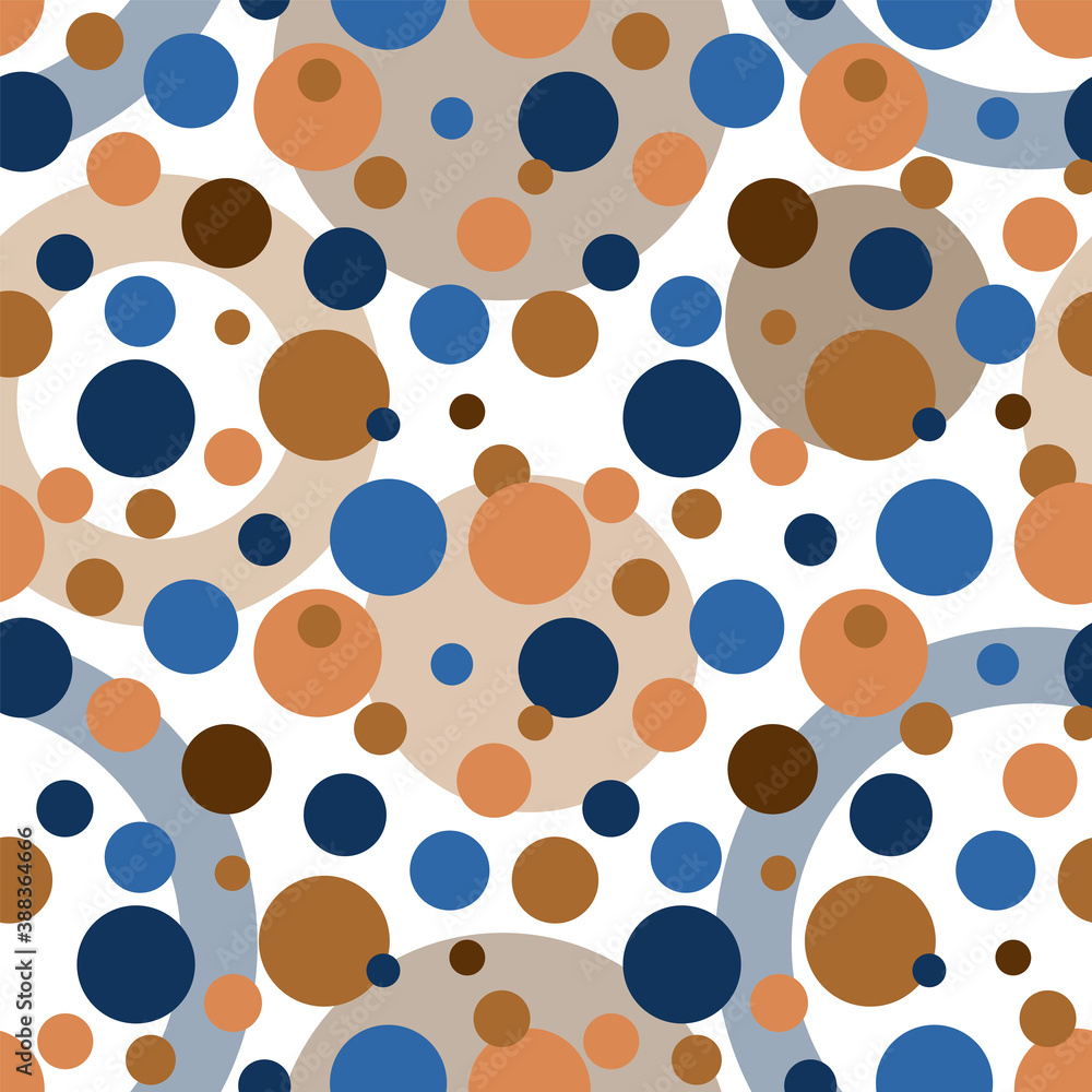 Circles, seamless pattern. Design for cover, fabric, wrapping paper, background, wallpaper. Vector Circles, seamless pattern. Design for cover, fabric, wrapping paper, background, wallpaper. Vector