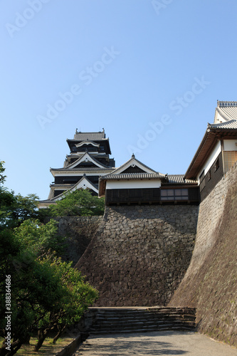 熊本城の武者返しの石垣