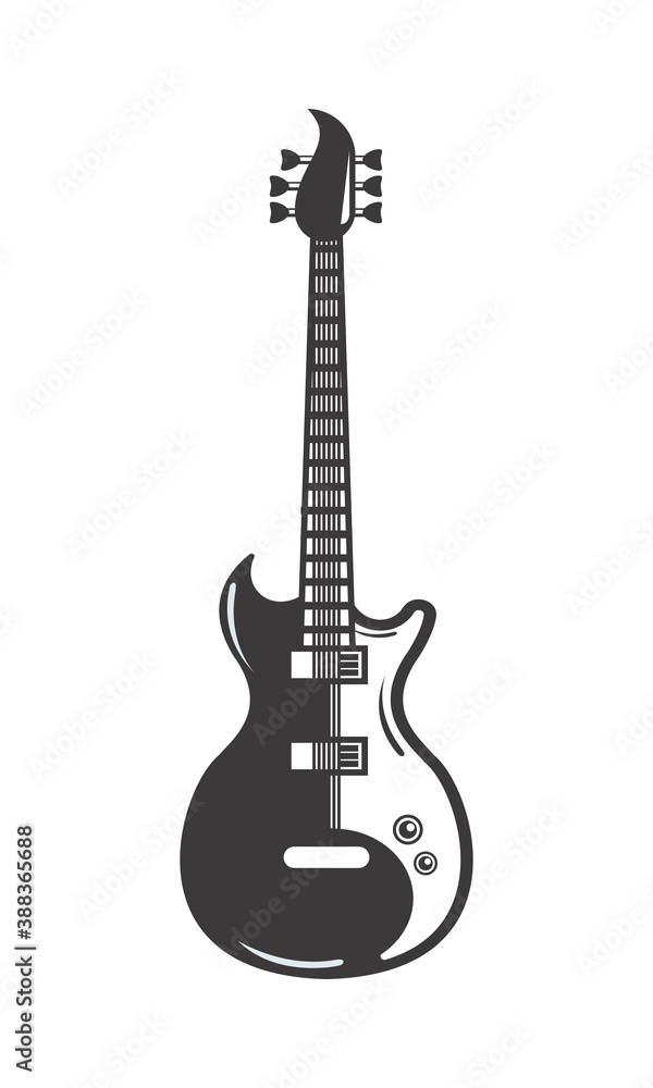 electric guitar instrument musical icon