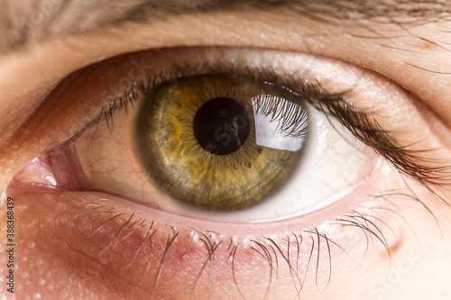 close up of eye