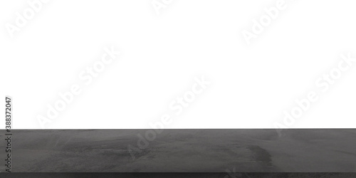 Empty concrete table with white background. product display template. Mock up template for display. Business presentation. space for text.