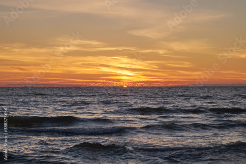 Sunset over the sea © audrius76