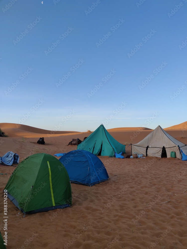 Campen in der Wüste von Marokko