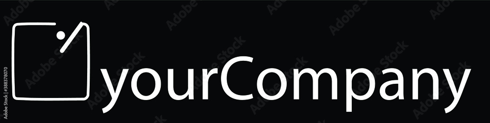 logo box with dot and company name pacman company branding black and white simple person going inside the room white logo black background logo box with dot and company name pacman company branding black and white simple person going inside the room white logo black background