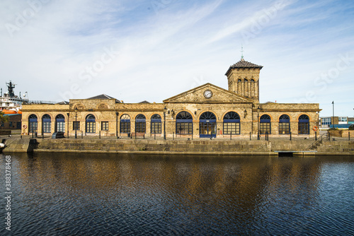 The Forth Ports building at Prince of Wales Dock, Leith, Edinburgh, Scotland, United Kingdom. The Port of Leith is the largest, enclosed, deep-water port in Scotland. © clivewa