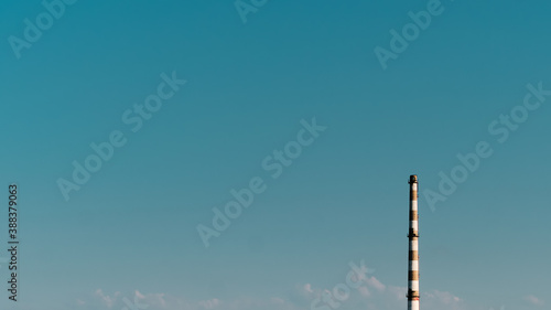 Chimney in the blue sky