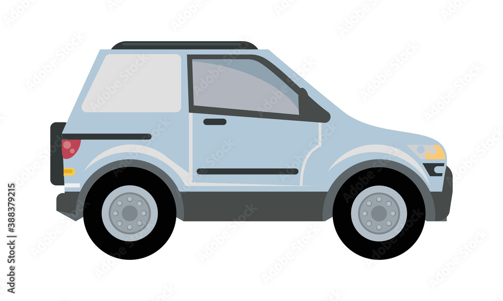 white camper car vehicle mockup icon