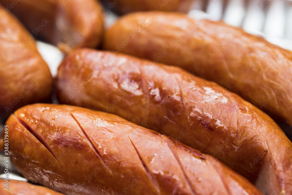 Sausage on the grill