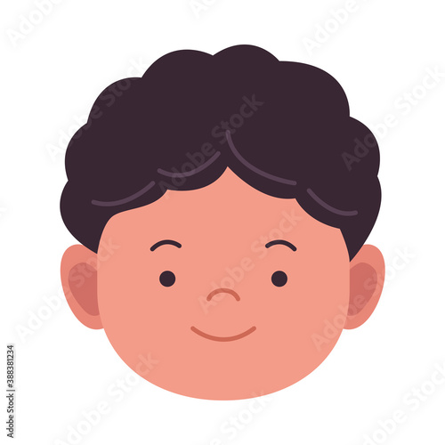 happy little boy avatar character