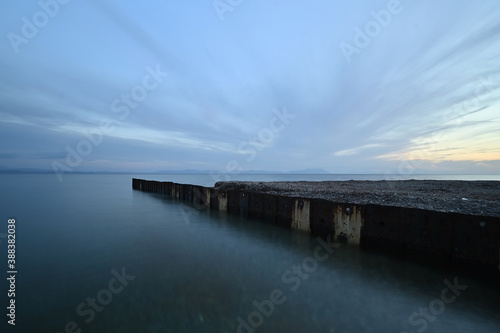 Wallpaper Mural Long exposure sea during sunset Torontodigital.ca