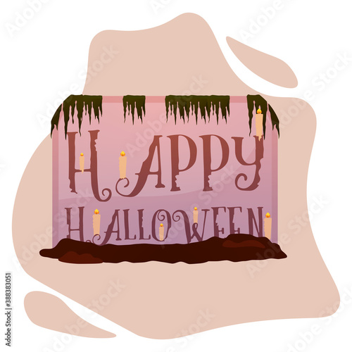 Isolated tombstone icon