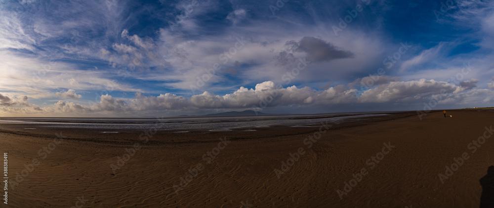 A panoramic view of Silloth beach A panoramic view of Silloth beach