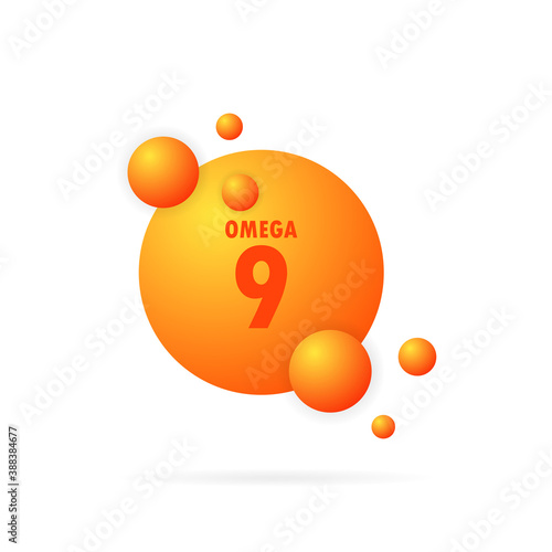 Omega 9 gold icon. Fish oil capsule. Vitamin drop pill capsule. Gold essence organic nutrition. Shining golden essence droplet. Beauty treatment nutrition skin care design.