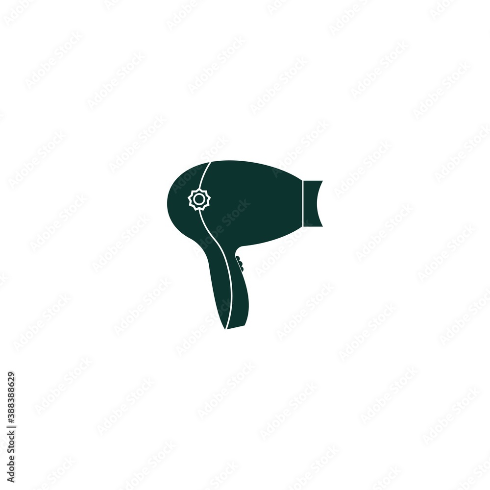 Obraz premium Hair dryer logo