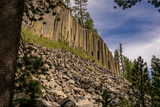 This is Devil's Postpile National Monument in California, where everything is at an angle!