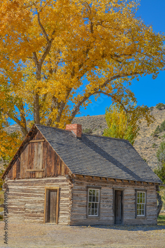 Butch Cassidy's childhood home. The old structure is preserved in Panguitch, Utah
