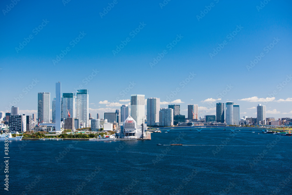 Fototapeta premium レインボーブリッジから見た晴海周辺