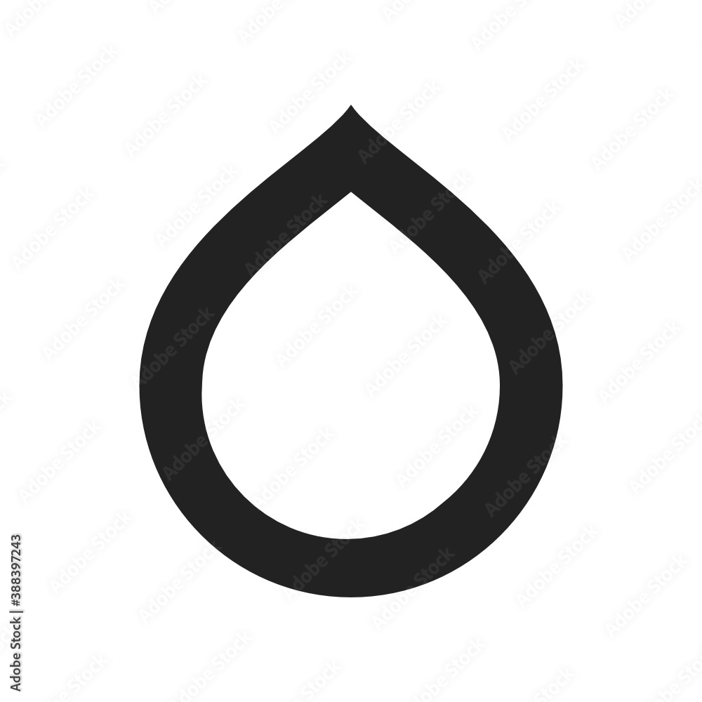 Water Droplet Symbol, Water Symbol, Water Drop Icon, UI Icon, Flat icon, H2O, Water Outline, Vector Illustration Background Water Droplet Symbol, Water Symbol, Water Drop Icon, UI Icon, Flat icon, H2O, Water Outline, Vector Illustration Background