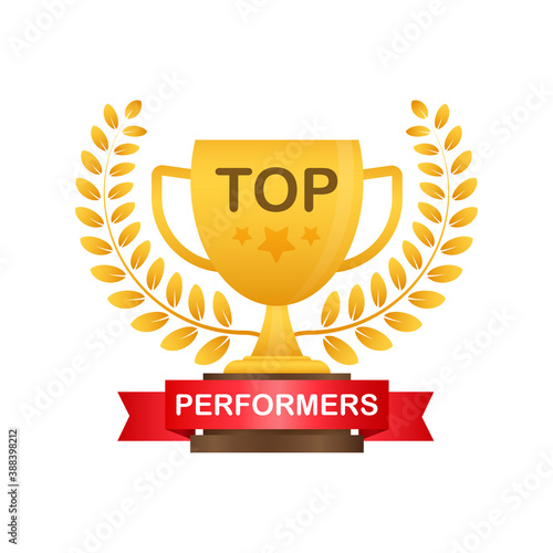 Top Performers. Website template designs. Vector illustration concepts for website and mobile website design and development. Vector illustration.