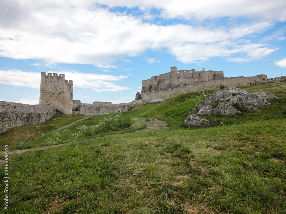 Castle ruins: Spis Castle the UNESCO heritage in Slovakia