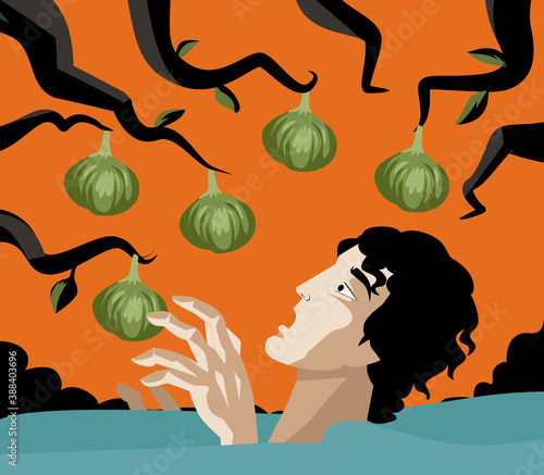 tantalus punishment in the tartarus greek mythology tale
