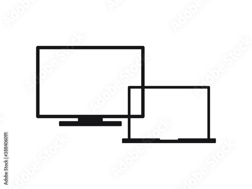 lcd tv monitor with blank screen