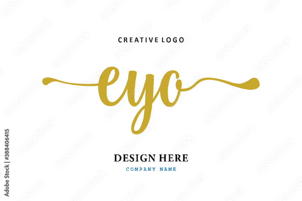 EYO lettering logo is simple, easy to understand and authoritative