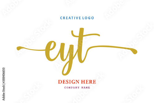 EYT lettering logo is simple, easy to understand and authoritative