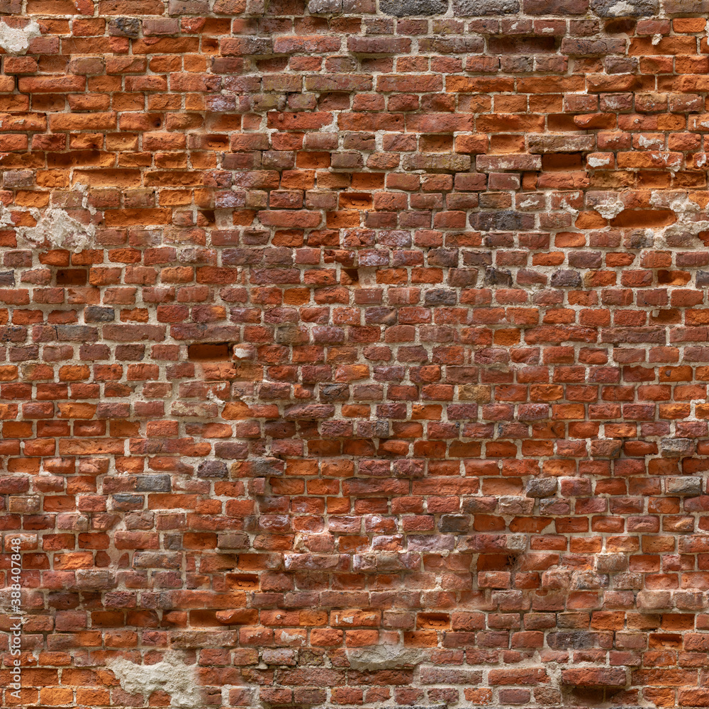 Naklejka premium 8K castle brick wall Diffuse and Albedo map for 3d materials